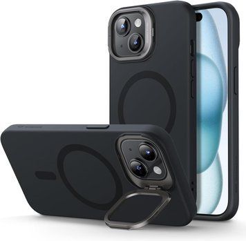 Чохол ESR Cloud Soft With Stash Stand Black для iPhone 15 2047773732 фото