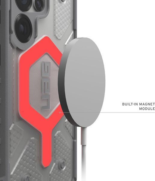 Чохол UAG Pathfinder Clear MagSafe Active Lava Lanyard для Samsung Galaxy S25 Ultra 2833941666 фото