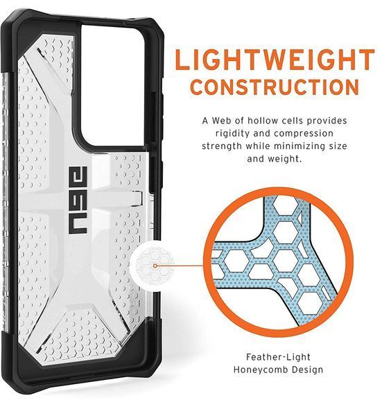 Оригинальный чехол UAG Plasma Series Ice для Samsung Galaxy S21 Ultra SM-G998