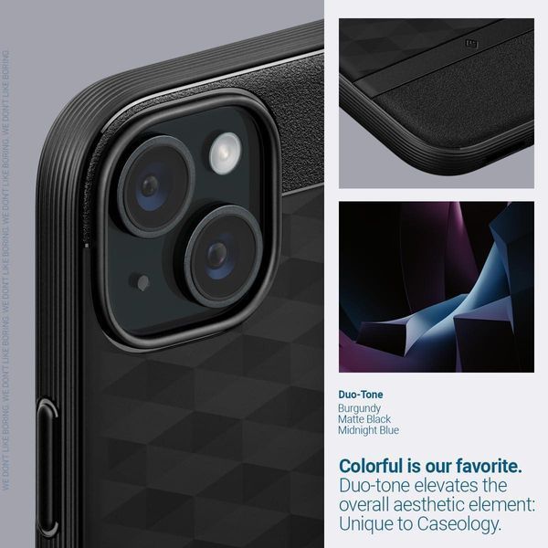 Чохол Caseology Parallax Mag Matte Black для iPhone 15 ACS06818 2000752004 фото