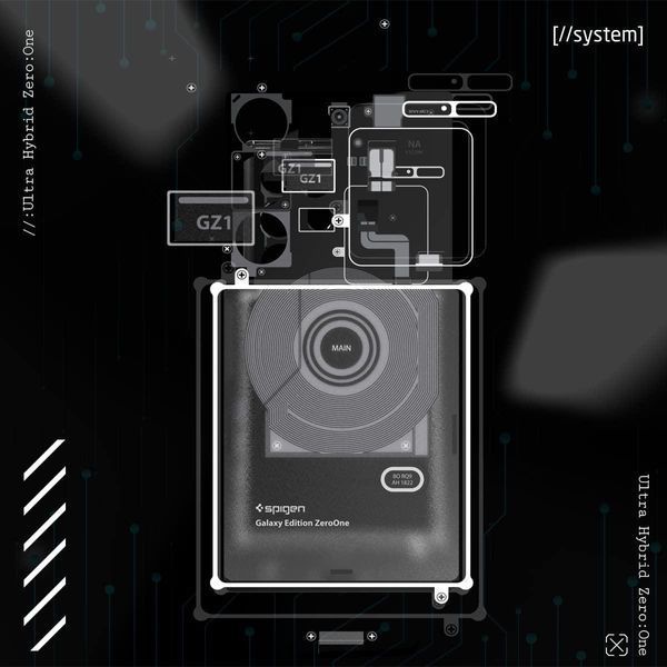 Чохол Spigen Ultra Hybrid Zero One для Samsung Galaxy S23 Ultra SM-S918 ACS05620