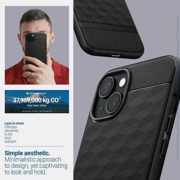 Чохол Caseology Parallax Mag Matte Black для iPhone 15 ACS06818 2000752004 фото