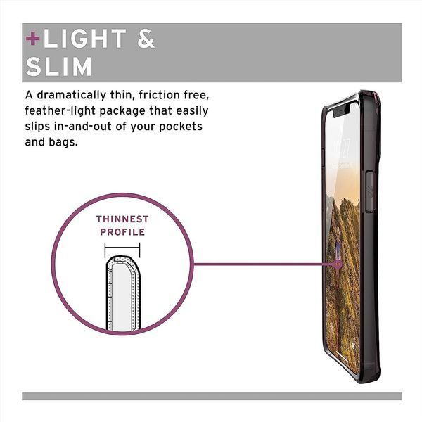 Чехол UAG Mouve Series Matte Aubergine для iPhone 12 | 12 Pro