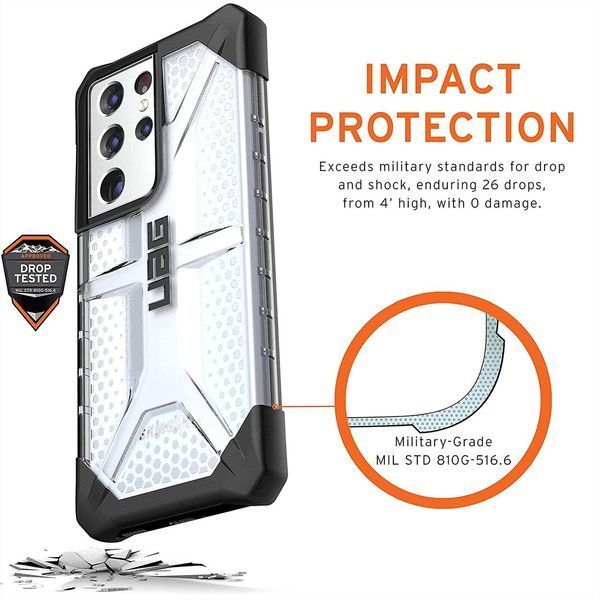 Оригинальный чехол UAG Plasma Series Ice для Samsung Galaxy S21 Ultra SM-G998