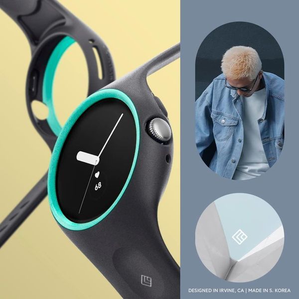 Чохол - ремінець Caseology Nano Pop Prune Charcoal для Google Pixel Watch | Watch 2 | Watch 3 (41mm) Band 2082681550 фото