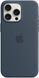 Чехол Apple Silicone Case MagSafe Storm Blue для iPhone 15 Pro MT1D3ZM 2627293056 фото 2