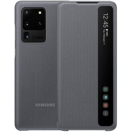 Чохол Samsung Clear View Cover Grey для Galaxy S20 Ultra 5G SM-G988 1472487574 фото