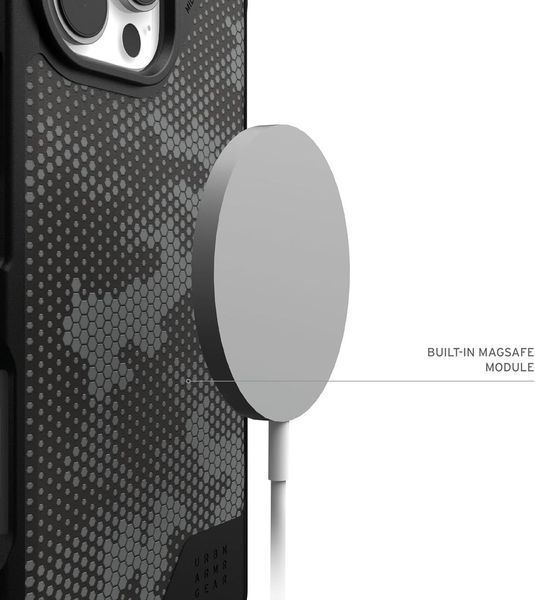 Чохол UAG Metropolis LT Micro Hex Camo Graphite MagSafe для iPhone 16 Pro Max 3063492254 фото
