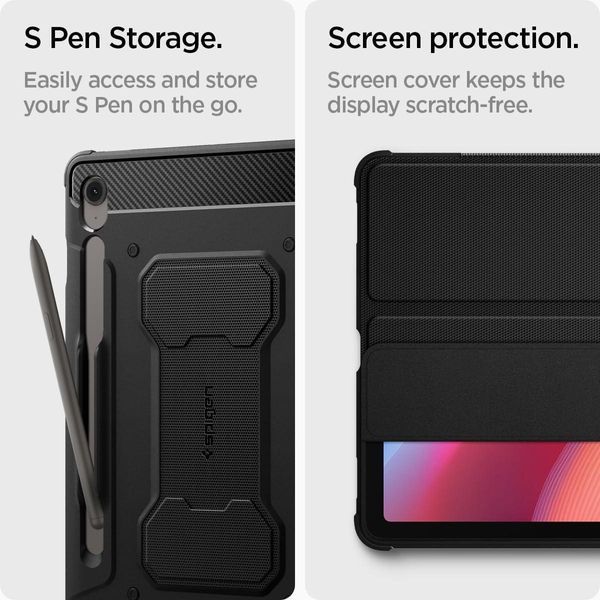 Чехол Spigen Rugged Armor Pro Black для Samsung Galaxy Tab S10 FE Plus ACS09381 2693627363 фото