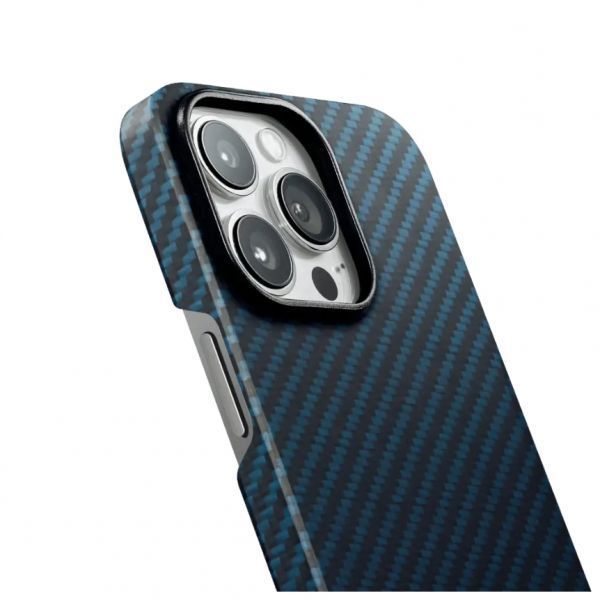 Чохол Pitaka MagEZ Case 2 Black Blue Twill для iPhone 13 Pro Max 1851950028 фото