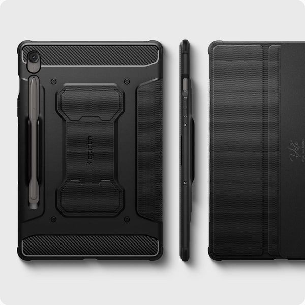 Чехол Spigen Rugged Armor Pro Black для Samsung Galaxy Tab S10 FE Plus ACS09381 2693627363 фото