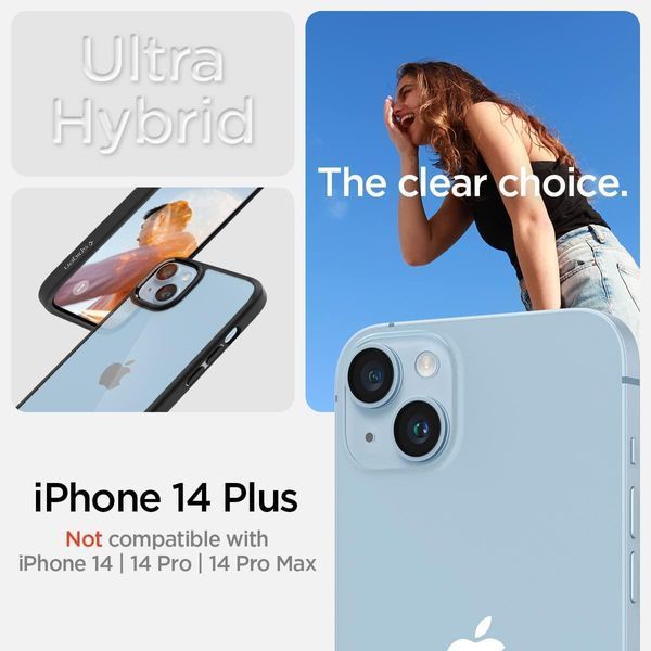 Чохол Spigen Ultra Hybrid Matte Black для iPhone 14 Plus ACS04895 1867245365 фото