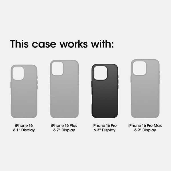 Водонепроникний, протиударний чохол Otterbox FRĒ MagSafe Black для iPhone 16 Pro 2858707576 фото