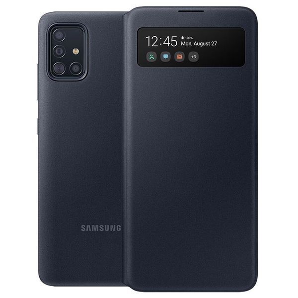 Чехол Samsung S View Wallet Cover Black для Galaxy A51 SM-A515 1663703617 фото