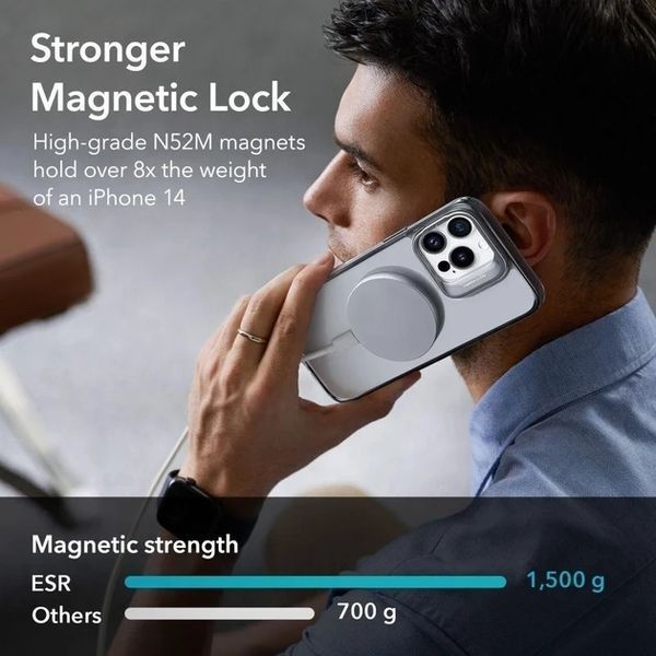 Чохол ESR Classic Kickstand With HaloLock Clear Black для iPhone 14 Pro 2063467874 фото