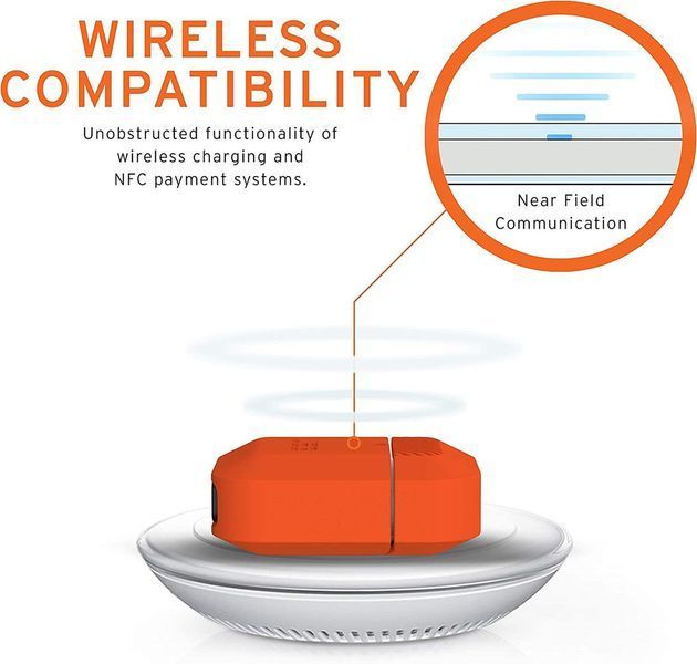 Чехол Urban Armor Gear Silicone Case Orange for Apple AirPods 1st Gen | 2nd Gen 1769065107 фото