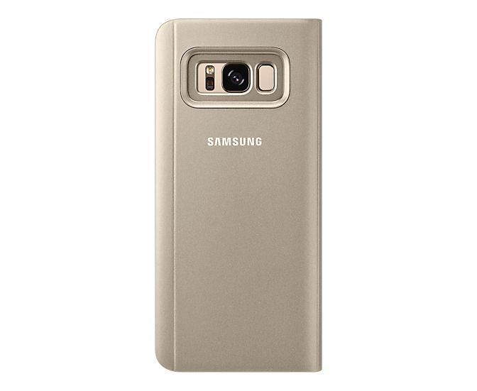 Чохол Samsung Clear View Standing Cover Gold для Galaxy S8 SM-G950 1905602684 фото