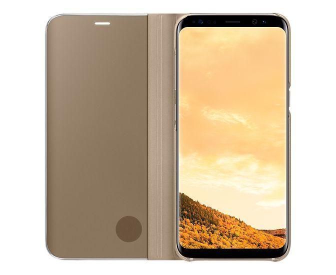 Чохол Samsung Clear View Standing Cover Gold для Galaxy S8 SM-G950 1905602684 фото