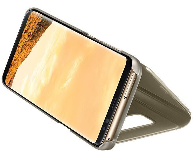Чохол Samsung Clear View Standing Cover Gold для Galaxy S8 SM-G950 1905602684 фото