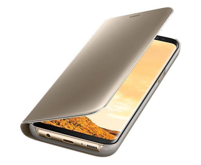 Чохол Samsung Clear View Standing Cover Gold для Galaxy S8 SM-G950 1905602684 фото