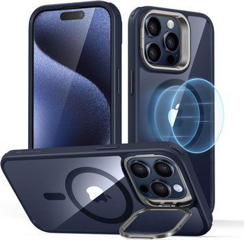 Чохол ESR Classic Kickstand With HaloLock Clear Dark Blue для iPhone 15 Pro Max 2063475644 фото