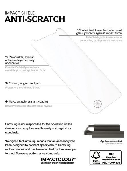 Защитное стекло Tech21 Impact Shield Anti-Scratch для Samsung Galaxy Note 8 2802501803 фото