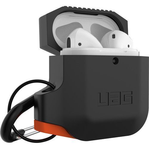 Чехол UAG Silicone Case Black/Orange для Apple AirPods 1st Gen | 2nd Gen 1769069884 фото