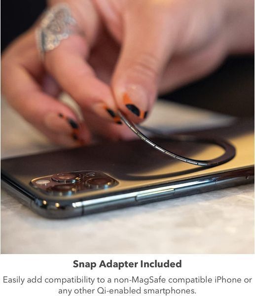 Бездротовий зарядний пристрій Mophie Snap+ MagSafe Wireless Charger 15W Qi-Enabled Black 2216732462 фото