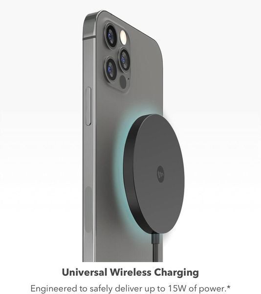 Бездротовий зарядний пристрій Mophie Snap+ MagSafe Wireless Charger 15W Qi-Enabled Black 2216732462 фото