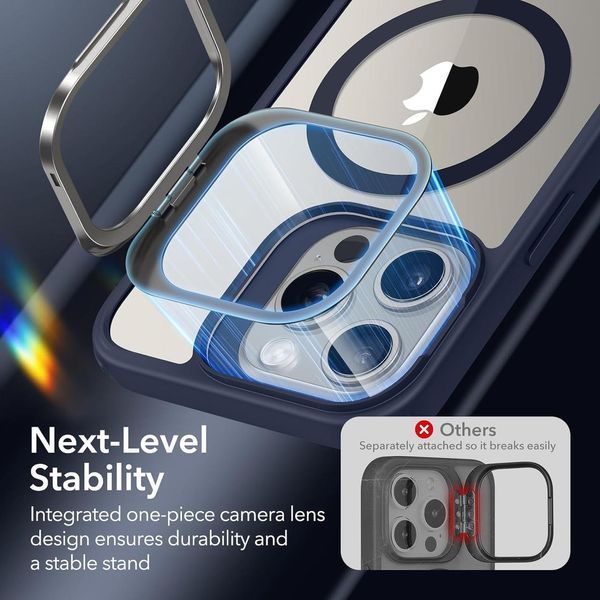 Чехол ESR Classic Kickstand With HaloLock Clear Dark Blue для iPhone 15 Pro Max 2063475644 фото