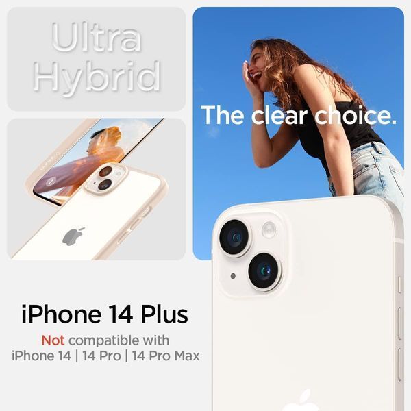 Чохол Spigen Ultra Hybrid Sand Beige для iPhone 14 Plus ACS04898 1867295755 фото