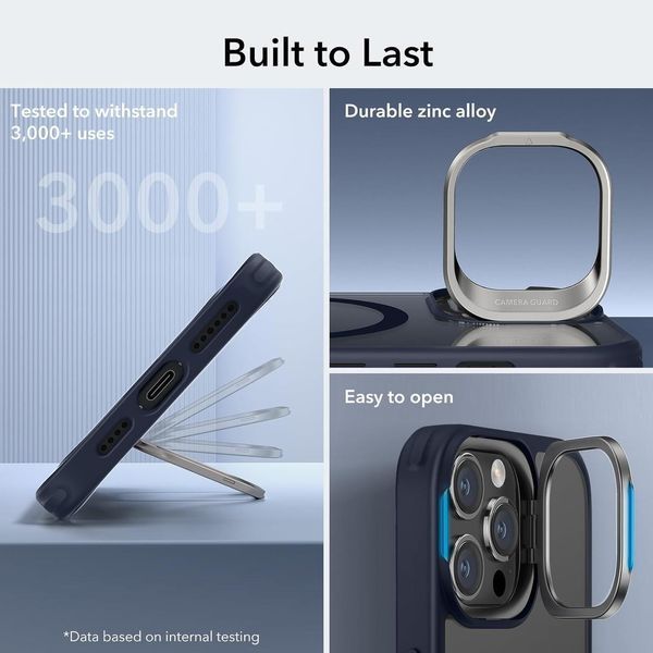 Чехол ESR Classic Kickstand With HaloLock Clear Dark Blue для iPhone 15 Pro Max 2063475644 фото