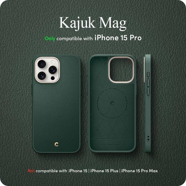 Чохол Spigen Cyrill Kajuk MagSafe Forest Green для iPhone 15 Pro ACS06772 2503735961 фото