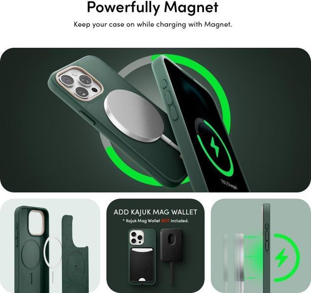 Чохол Spigen Cyrill Kajuk MagSafe Forest Green для iPhone 15 Pro ACS06772 2503735961 фото
