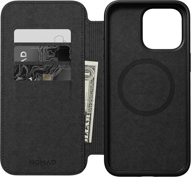 Шкіряний чохол Nomad Modern Leather Folio Black для iPhone 15 Pro Max 2589797071 фото