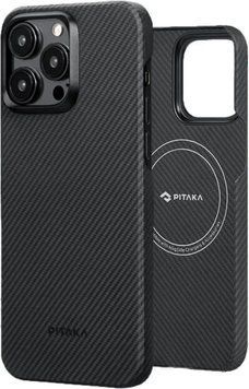Чохол Pitaka MagEZ Case 4 Twill Black Gray для iPhone 15 Pro Max 2999242218 фото