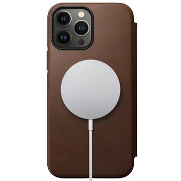 Чохол Nomad Leather Folio with MagSafe Rustic Brown для iPhone 13 Pro Max 1625835693 фото