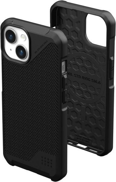 Чохол UAG Metropolis LT Kevlar MagSafe Black для iPhone 15 2216745452 фото