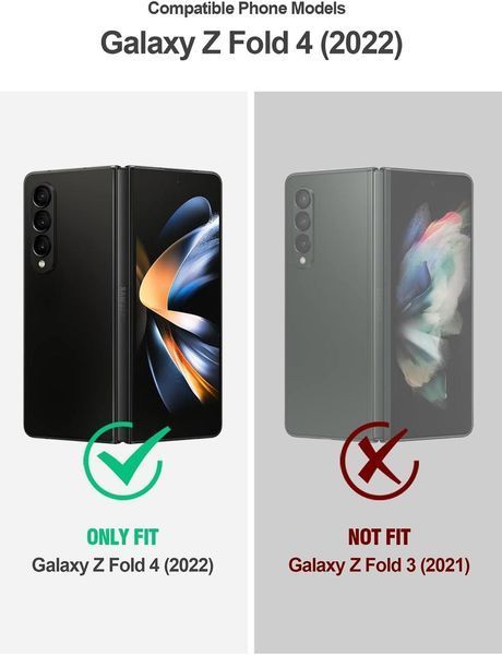 Захисний чохол 360&deg; Poetic Spartan Metallic Gun Metal для Samsung Galaxy Fold 4 2146347050 фото