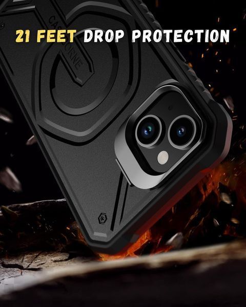 Захисний чохол Caseborne V Series Black для iPhone 15 2113500580 фото