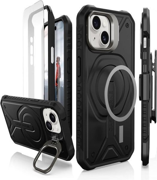 Захисний чохол Caseborne V Series Black для iPhone 15 2113500580 фото