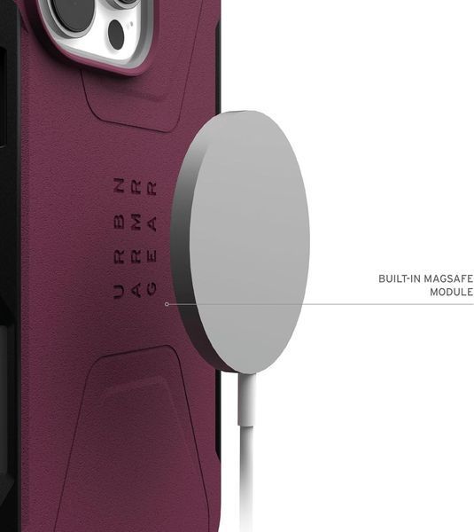 Чохол UAG Civilian MagSafe Bordeaux для iPhone 16 Pro Max 3063629318 фото