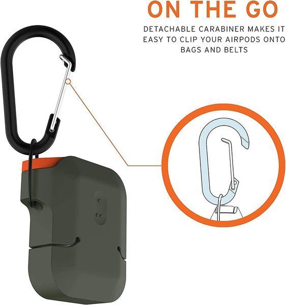 Чехол UAG Silicone Case Olive Green для Apple AirPods 1st Gen | 2nd Gen 1769258705 фото
