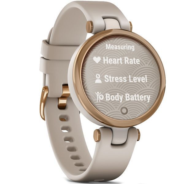 Смарт-часы Garmin Lily Rose Gold Bezel with Light Sand Case and Silicone Band (010-02384-11)