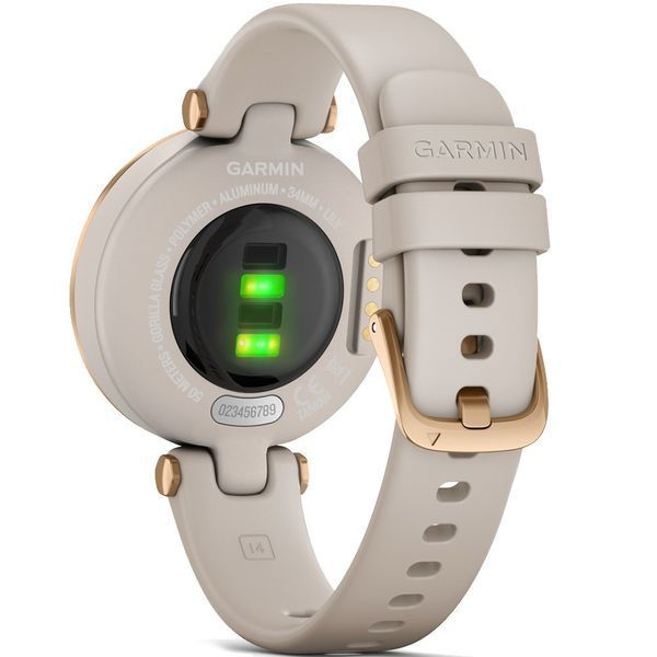 Смарт-часы Garmin Lily Rose Gold Bezel with Light Sand Case and Silicone Band (010-02384-11)