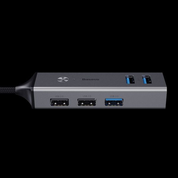 USB-ХАБ BASEUS CUBE USB НА 3 USB 3.0 + 2 USB 2.0 (CAHUB-C0G) 1216104080 фото
