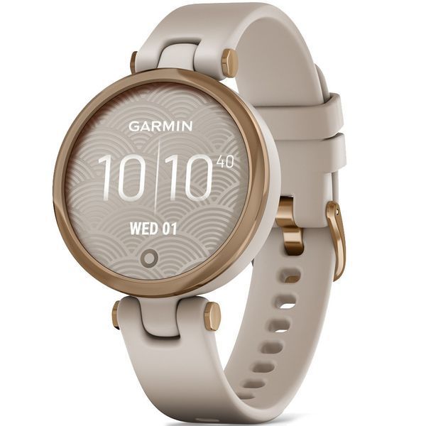 Смарт-часы Garmin Lily Rose Gold Bezel with Light Sand Case and Silicone Band (010-02384-11)