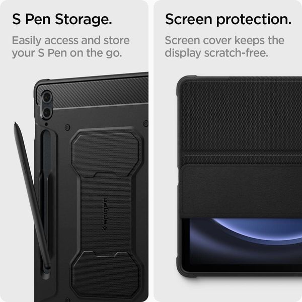 Чехол Spigen Rugged Armor Pro Black для Samsung Galaxy Tab S9 FE Plus ACS06856 2095986563 фото
