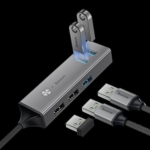 USB-ХАБ BASEUS CUBE USB НА 3 USB 3.0 + 2 USB 2.0 (CAHUB-C0G) 1216104080 фото
