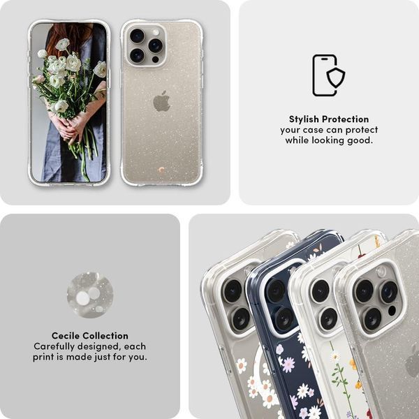 Чохол Spigen Cyrill Cecile Clear Glitter для iPhone 15 Pro ACS06764 2503744795 фото